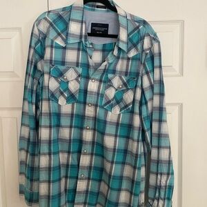 AE plaid men’s xxl button down